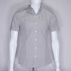 Goodthreads Button Poplin Gingham Shirt XS Men New